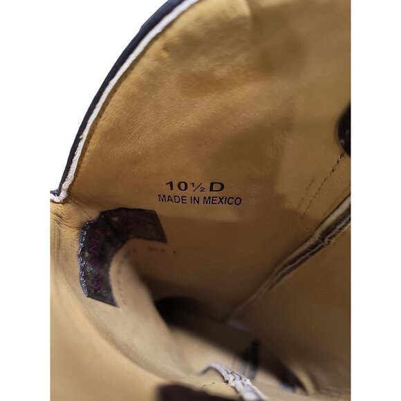 NCAA Appalachian State Mountaineers Embroidered Distressed Men's Gameday Boots‎ - Picture 12 of 15